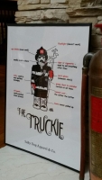 Truckie Firefighter Artwork Print