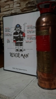 Rescue Man Fire Print